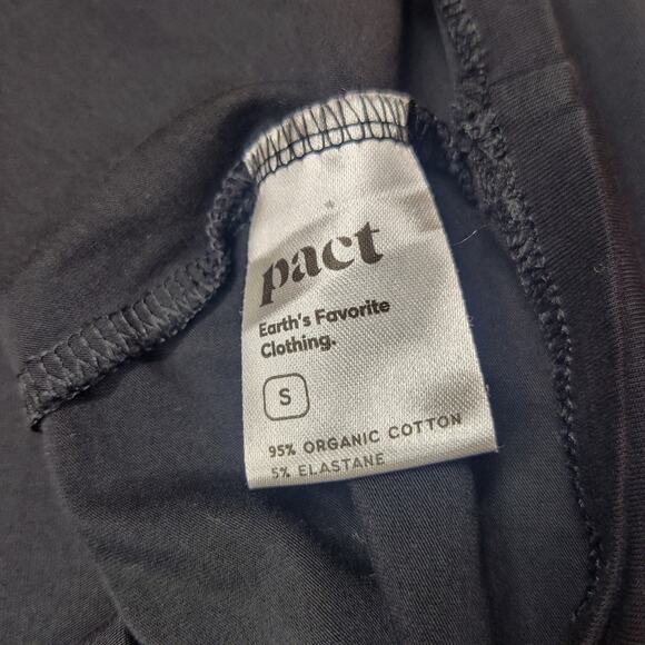 Pact Organic Cotton Halter Fit & Flare Dress Small Pockets Minimalist Travel - Picture 11 of 15